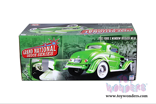Acme - Grand National Deuce Series Ford 3-Window Coupe Release No. 6 (1932, 1/18 scale diecast model car, Green) 1805011