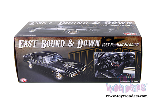Acme - Pontiac Firebird Eastbound and Down Hardtop (1967, 1/18 scale diecast model car, Black) 1805207