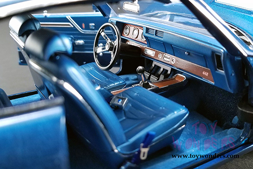 Acme - Oldsmobile&reg; 442 W-30 Hardtop (1970, 1/18 scale diecast model car, Twilight Blue) 1805611