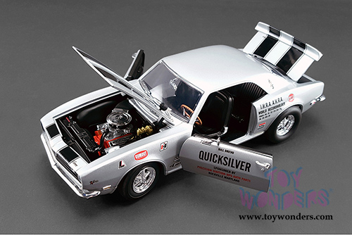 Acme - Quick Silver Chevy Camaro Z28 Hardtop (1968, 1/18 scale diecast model car, Silver) 1805702