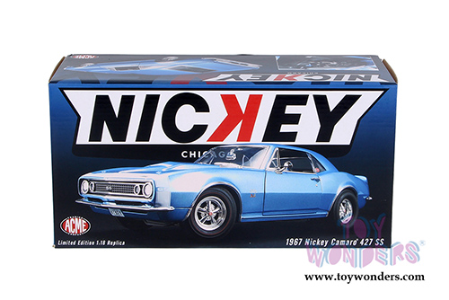 Acme - Nickey Chevrolet&reg; Camaro&reg; 427 SS Hardtop (1967, 1/18 scale diecast model car, Marina Blue) 1805706