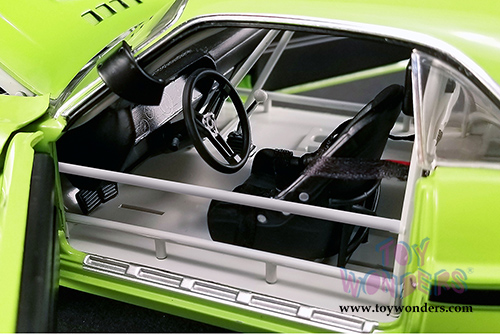 Acme | Sam Posey #77 Dodge Challenger Trans Am Street Version (1970, 1/18 scale diecast model car, Green) 1806001B