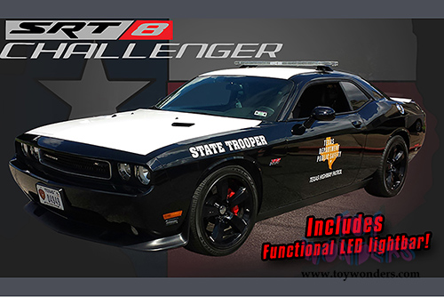 Acme - Texas Highway Patrol Dodge Challenger SRT8 (1/18 scale diecast model car, Black)  1806007