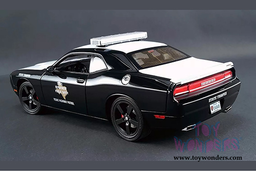 Acme - Texas Highway Patrol Dodge Challenger SRT8 (1/18 scale diecast model car, Black)  1806007
