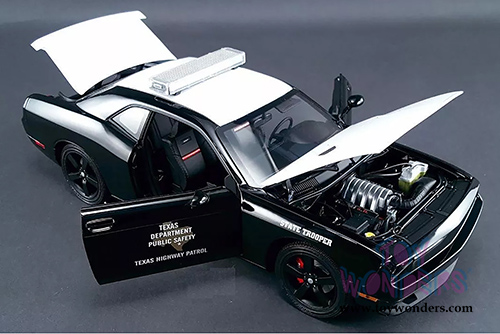 Acme - Texas Highway Patrol Dodge Challenger SRT8 (1/18 scale diecast model car, Black)  1806007
