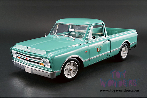 Acme - Chevrolet C-10 Holley Speed Shop Pickup Truck (1967, 1/18 scale diecast model car, Light Green) 1807204