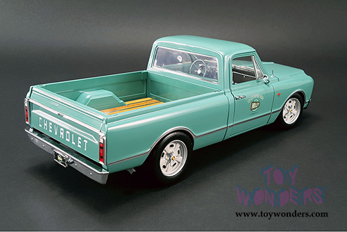 Acme - Chevrolet C-10 Holley Speed Shop Pickup Truck (1967, 1/18 scale diecast model car, Light Green) 1807204