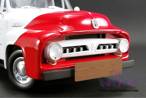 Acme - Ford F100 So-Cal Speed Shop Push Truck (1953, 1/18 scale diecast model car, White/Red) 1807208