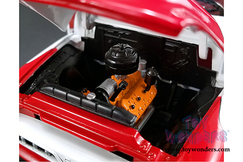 Acme - Ford F100 So-Cal Speed Shop Push Truck (1953, 1/18 scale diecast model car, White/Red) 1807208