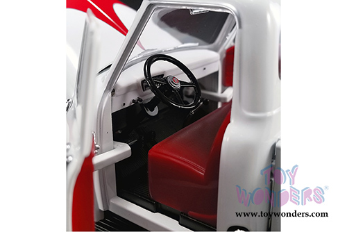 Acme - Ford F100 So-Cal Speed Shop Push Truck (1953, 1/18 scale diecast model car, White/Red) 1807208