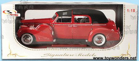Signature Models - Cadillac Fleetwood Towncar (1938, 1:18, Red) 18117