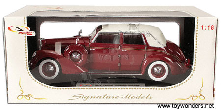 Signature Models - Lincoln Touring Cabriolet (1937, 1:18, Burgundy) 18127