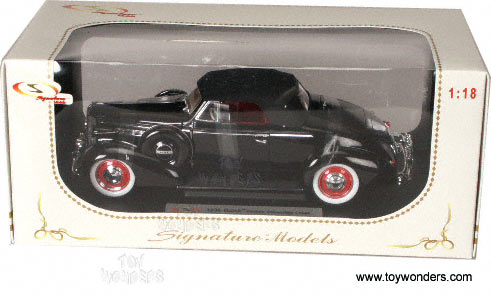 Signature Models - Buick Century Convertibla Coupe (1938, 1:18, Black) 18131