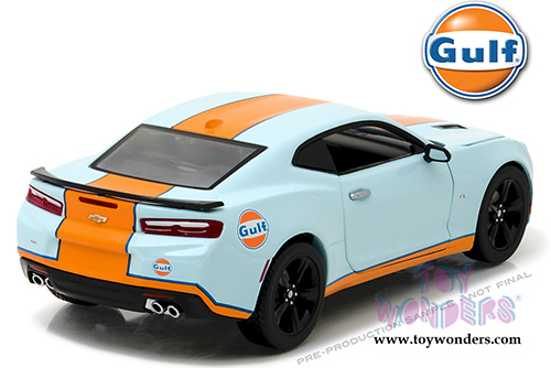 Greenlight - Chevrolet&reg; Camaro&reg; SS&trade; Gulf Oil Racing Hardtop (2017, 1/24 scale diecast model car, Blue w/Orange) 18233
