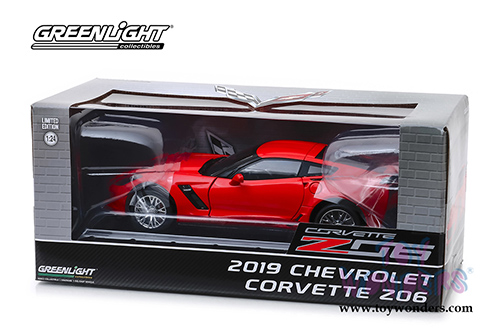 Greenlight - Chevrolet&reg; Corvette&reg; Z06 Coupe (2019, 1/24 scale diecast model car, Torch Red) 18251