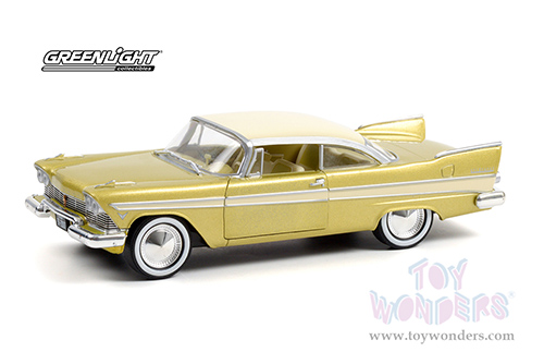 Greenlight - Plymouth Belvedere - Tulsa, Oklahoma "Tulsarama" Underground Vault 1957 (1957, 1/24 scale diecast model car, Desert Gold/Sand Dune White) 18260