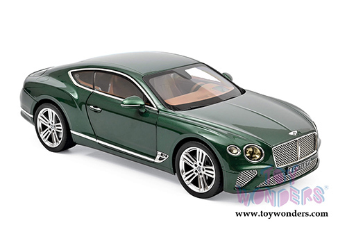 Norev - Bentley Continental GT Hardtop (2018, 1/18 scale diecast model car, Metallic Green) 182782