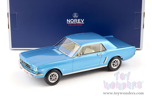 Norev - Ford Mustang Hardtop Coupe (1965, 1/18 scale diecast model car, Turquoise Metallic) 182800