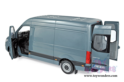 Norev - Mercedes Benz Sprinter Cargo Van (2018, 1/18 scale diecast model car, Bluegrey) 183423
