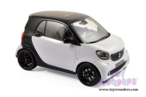 Norev - Smart Fortwo Hard Top (2015, 1/18 scale diecast model car, Black & White) 183430