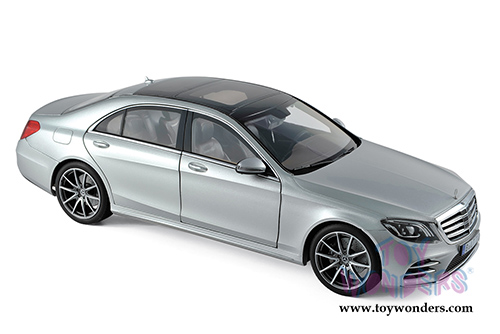 Norev - Mercedes-Benz S-Class AMG-Line Hardtop (2018, 1/18 scale diecast model car, Silver Metallic) 183479