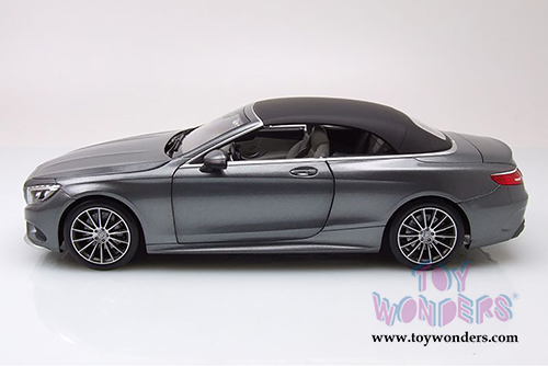 Norev - Mercedes-Benz S-Class Convertible (2014, 1/18 scale diecast model car, Grey Metallic) 183484