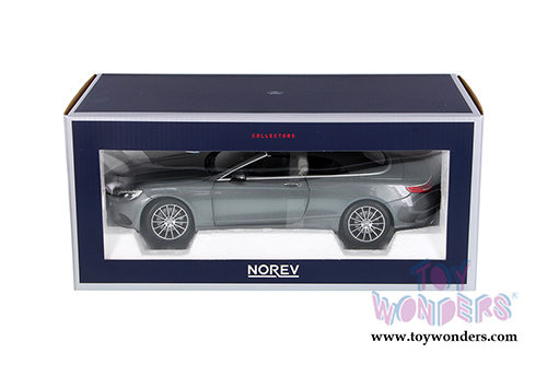 Norev - Mercedes-Benz S-Class Convertible (2014, 1/18 scale diecast model car, Grey Metallic) 183484