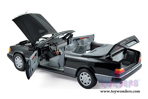 Norev - Mercedes-Benz 300 CE-24 Cabriolet Convertible (1990, 1/18 scale diecast model car, Black) 183566
