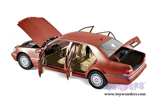 Norev - Mercedes-Benz S500 Hardtop (1997, 1/18 scale diecast model car, Red Metallic) 183579
