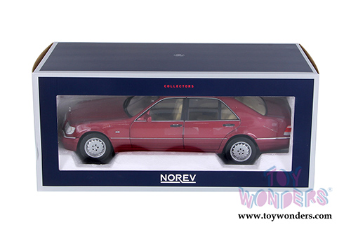 Norev - Mercedes-Benz S500 Hardtop (1997, 1/18 scale diecast model car, Red Metallic) 183579