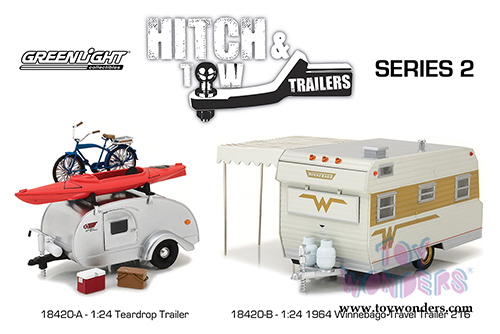 Greenlight - Hitch & Tow Trailers Series 2 (1947/1964, 1/24 scale diecast model car, Asstd.) 18420/12