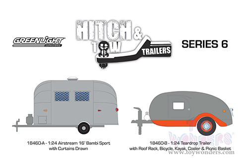 Greenlight - Hitch & Tow Trailers Series 6 (1/24 scale diecast model car, Asstd.) 18460