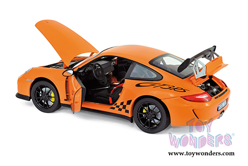 Norev - Porsche 911 GT3 RS Hardtop (2010, 1/18 scale diecast model car, Orange) 187562