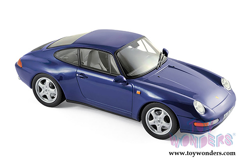 Norev - Porsche 911 Carrera Hardtop (1993, 1/18 scale diecast model car, Irisblue Metallic) 187593