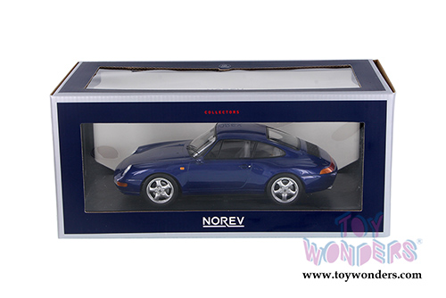 Norev - Porsche 911 Carrera Hardtop (1993, 1/18 scale diecast model car, Irisblue Metallic) 187593