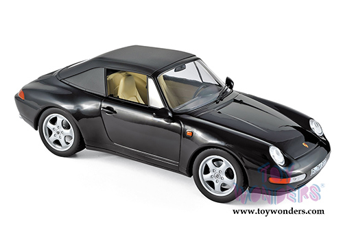 Norev - Porsche 911 Carrera Cabriolet Convertible (1993, 1/18 scale diecast model car, Black) 187595