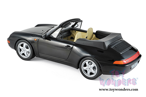 Norev - Porsche 911 Carrera Cabriolet Convertible (1993, 1/18 scale diecast model car, Black) 187595