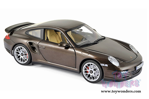 Norev - Porsche 911 Turbo Hardtop (2010, 1/18 scale diecast model car, Brown Metallic) 187622