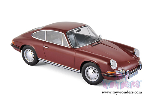 Norev - Porsche 911 T Hardtop (1969, 1/18 scale diecast model car, Dark Red) 187630