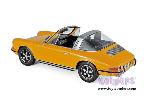 Norev - Porsche 911 E Targa Convertible (1969, 1/18 scale diecast model car, Orange) 187633