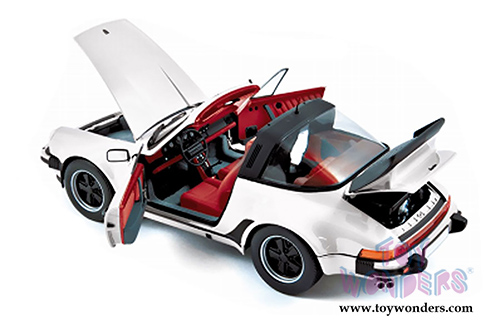 Norev - Porsche 911 Turbo Targa (1987, 1/18 scale diecast model car, White) 187660