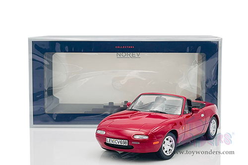 Norev - Mazda MX-5 Miata Convertible (1989, 1/18 scale diecast model car, Red) 188020