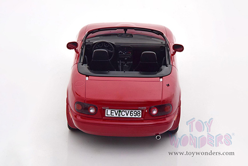 Norev - Mazda MX-5 Miata Convertible (1989, 1/18 scale diecast model car, Red) 188020