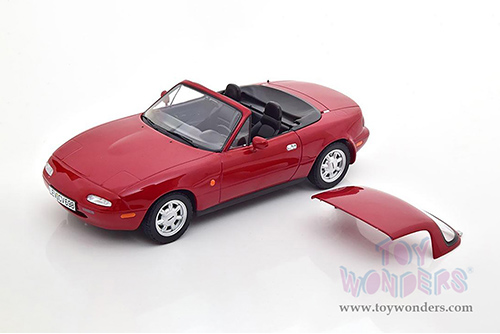 Norev - Mazda MX-5 Miata Convertible (1989, 1/18 scale diecast model car, Red) 188020