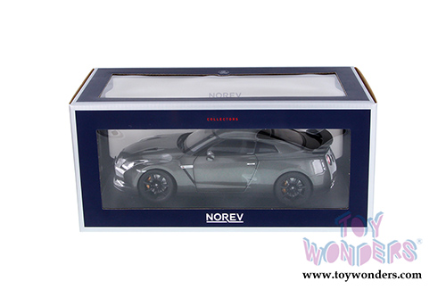 Norev - Nissan GTR R-35 Hardtop (2008, 1/18 scale diecast model car, Dark Gray) 188053