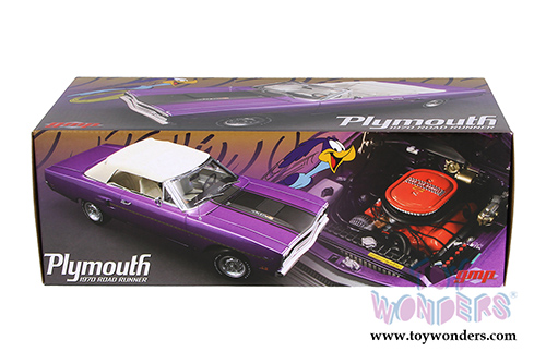 GMP - Plymouth Road Runner Convertible (1970, 1/18 scale diecast model car, Purple) 18810
