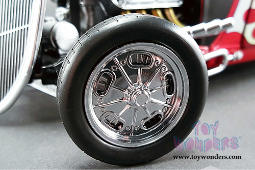 GMP - Blown Altered Nitrocoupe (1934, 1/18 scale diecast model car, Metallic Red/Flames) 18816