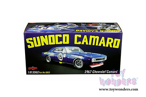 GMP - Chevrolet&reg; Trans Am Camaro&reg; Z/28 #15 Mark Donohue - Sunoco Penske Racing Hardtop (1967, 1/18 scale diecast model car, Blue) 18833