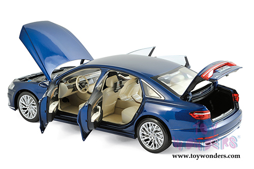 Norev - Audi A8 L Hardtop (2017, 1/18 scale diecast model car, Blue Metallic) 188365