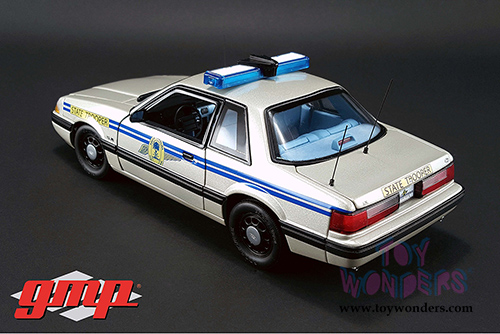 GMP - Ford Mustang South Carolina Highway Patrol SSP (1991, 1/18 scale diecast model car, White w/Blue) 18844